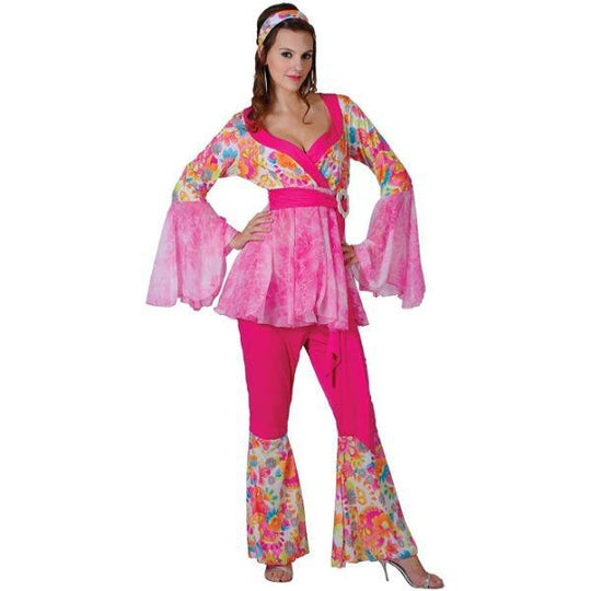 Wicked Costumes Groovy Hippie Chick Women's Fancy Dress Costume - Extra Small