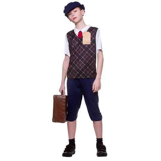 Wicked Costumes Kids Wartime Evacuee Boy Fancy Dress