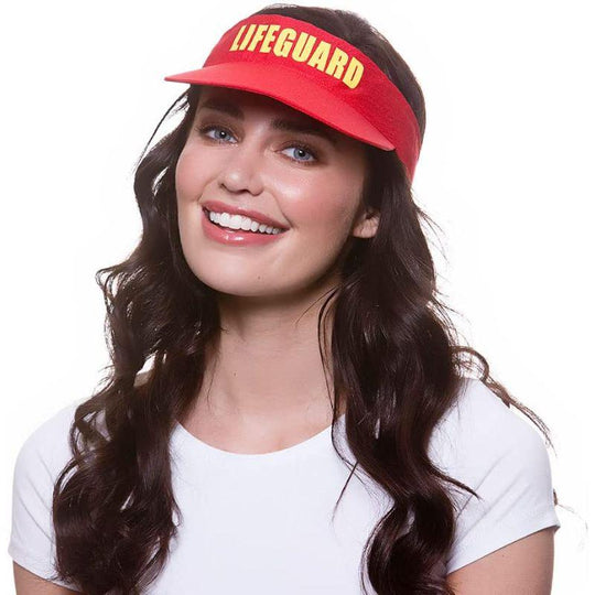 Wicked Costumes Lifeguard Visor Hat Adult Unisex Fancy Dress Costume Accessory