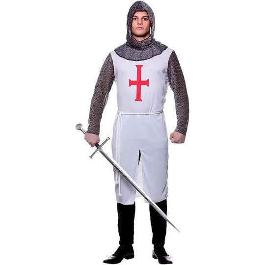 Wicked Costumes Medieval Crusader Knight Men's Fancy Dress Costume