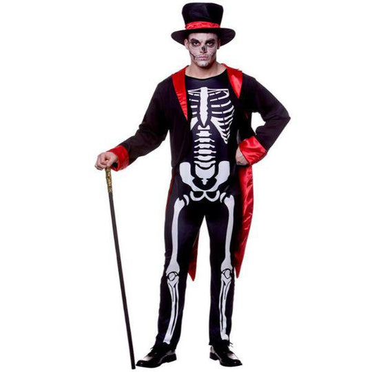 Wicked Costumes Mr Skelebones Men's Fancy Dress Costume