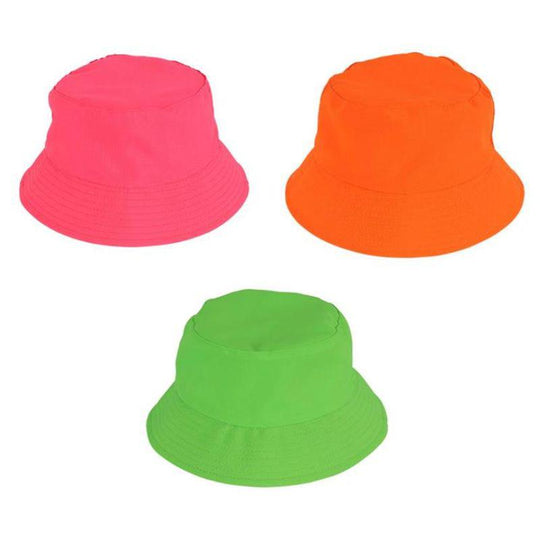 Wicked Costumes Neon Bucket Hats Adult Fancy Dress Accessory
