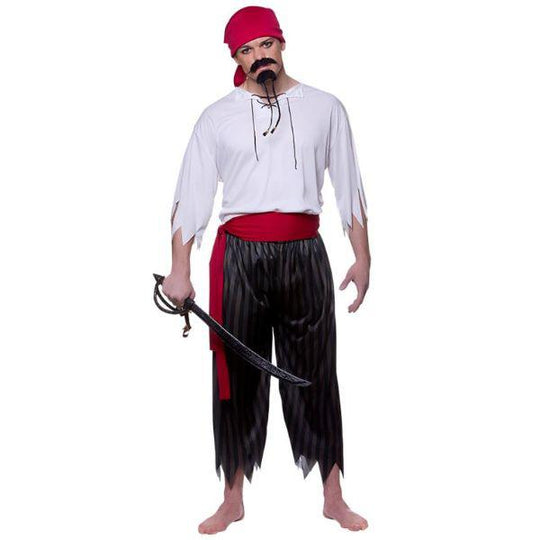 Wicked Costumes Pirate Shipmate Men's Fancy Dress Costume