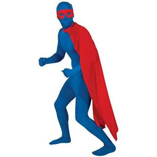 Wicked Costumes Red Superhero Cape Adult Unisex Fancy Dress Costume Accessory