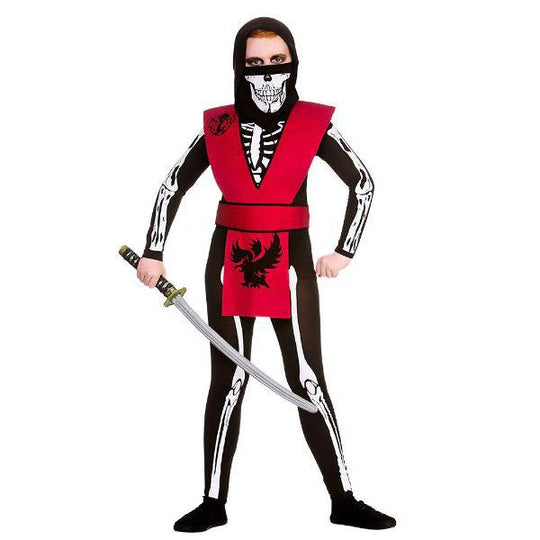 Wicked Costumes Skeleton Ninja Child Unisex Halloween Fancy Dress Costume