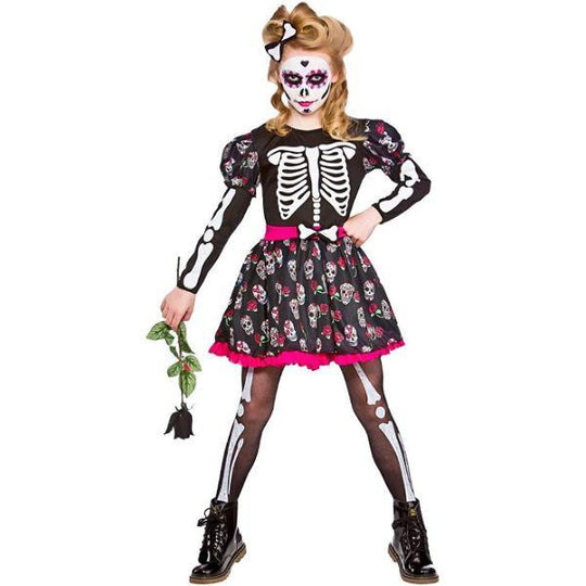 Wicked Costumes Skull of The Dead Girl's Halloween Fancy Dress Costume