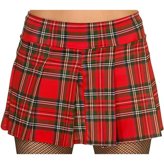 Wicked Costumes Tartan Skirt Women's Fancy Dress Costume