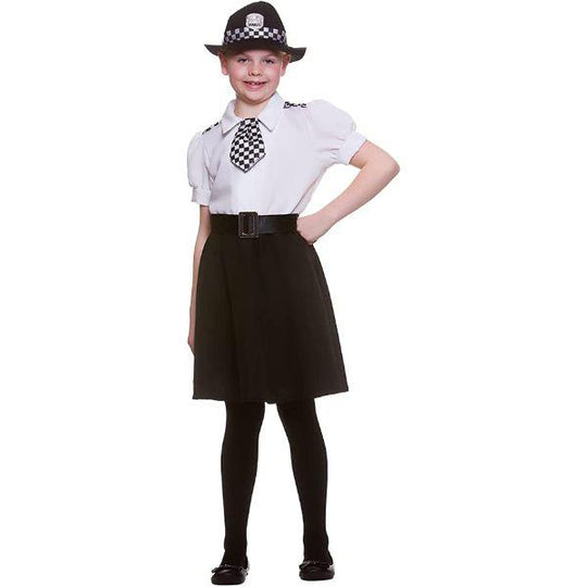 Wicked Costumes WPC Police Officer Uniform Girl's Fancy Dress Costume