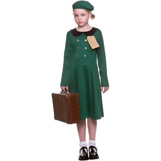 Wicked Costumes Wartime 30s 40s Girl's Fancy Dress Costume