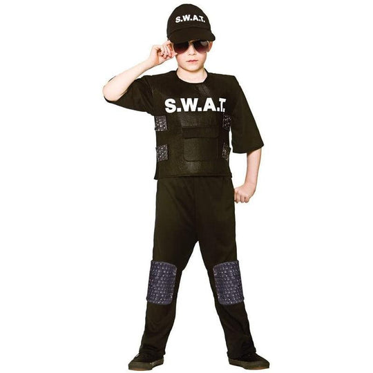 Wicked SWAT Team Commander Boys Fancy Dress Costume