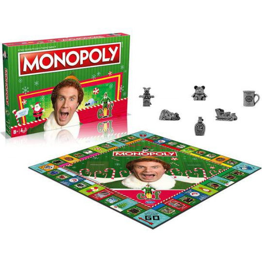 Winning Moves Elf Monopoly Christmas Family Board Game