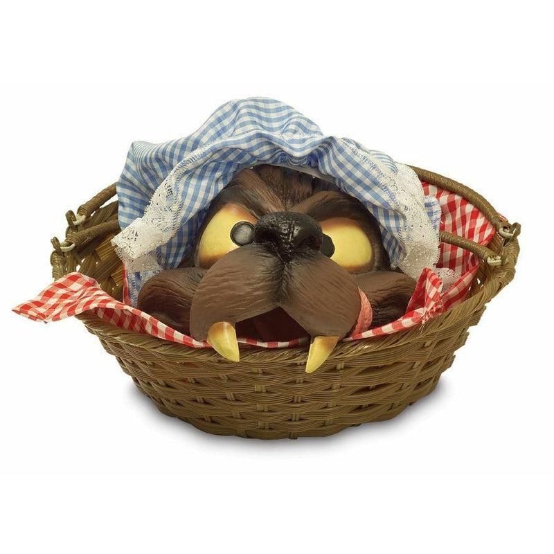 Wolf Head In Basket Red Riding Hood Halloween Fancy Dress Costume Prop ...
