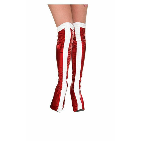 Wonder Woman Boots Tops Fancy Dress Ladies Superhero Womens Costume Accessory