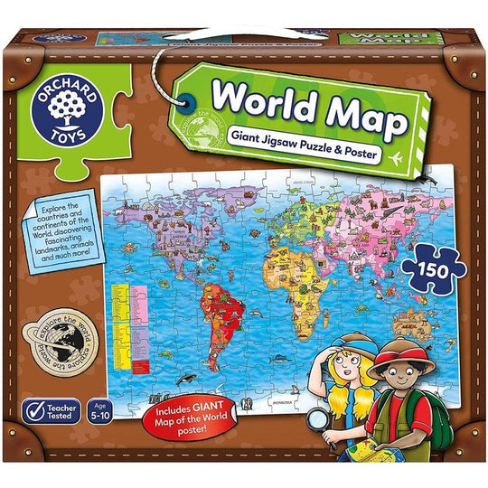 World Map Jigsaw Puzzle and Poster