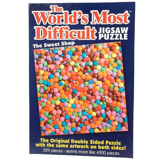 Worlds Most Difficult Sweet Shop Jigsaw 529 Piece Double Sided