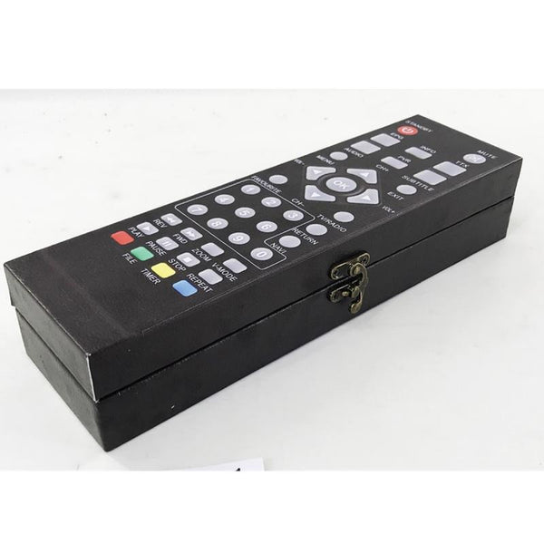 Remote Box Complete Xpressions Wooden Retro/Vintage Style Storage Box - Remote Control ...