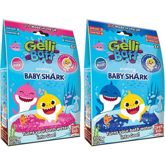 Zimpli Gelli Baff Baby Shark 300g - Lagoon Blue or Princess Pink