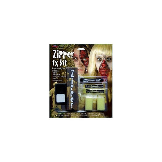 Zipper Face FX Make Up Kit Halloween Fancy Dress Accessory Face Paint