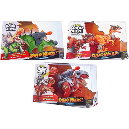 Zuru Robo Alive Dino Wars Robotic Dinosaur Figures